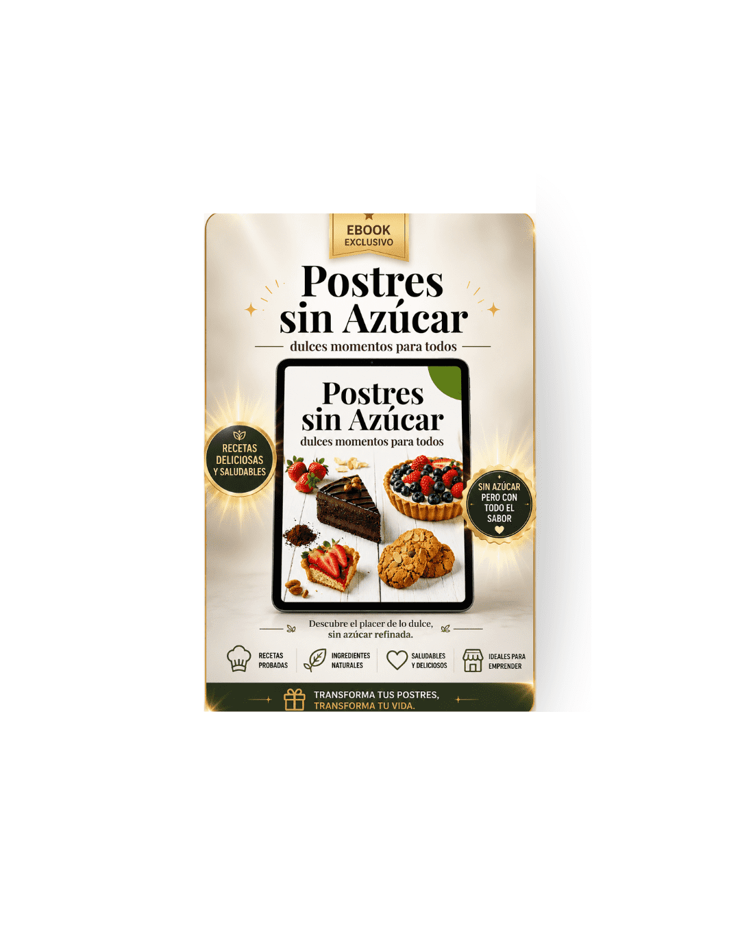 Postres Sin Azúcar +40 Recetas